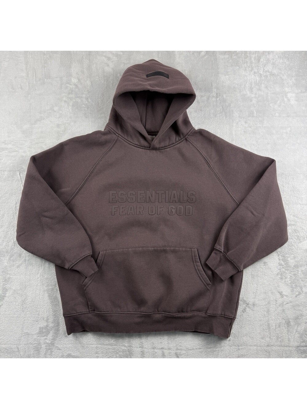 Fear of God Essentials Hoodie Size S Logo Pullover Oversized Streetwear Fleece